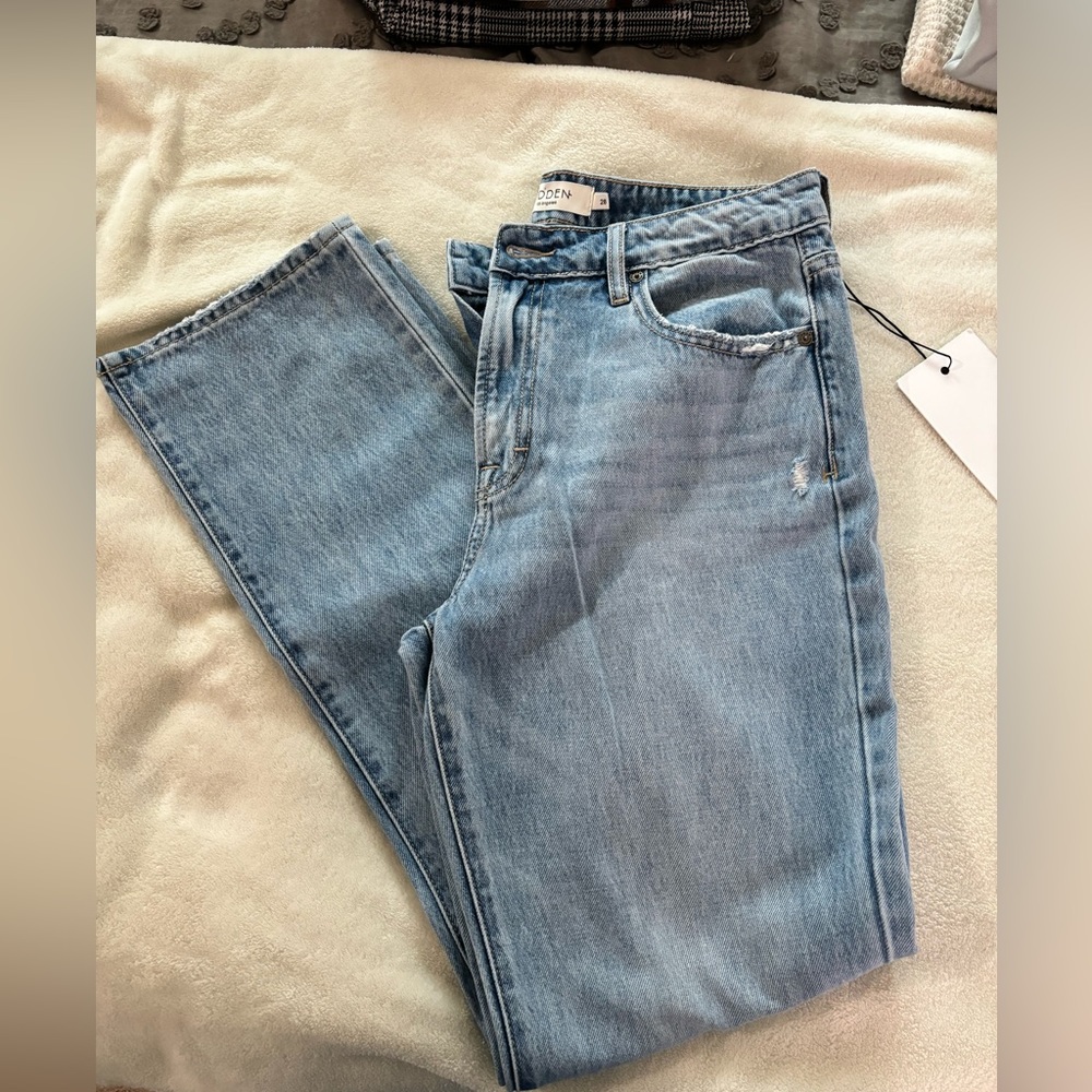 Straight leg jeans